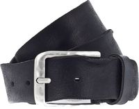 Vanzetti Leren Riem Denim Love 40mm Full Leather Belt W85 Black Zwart