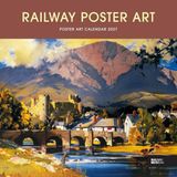 CarouselCalendars Carousel Worldwide Railway Poster Art 2027 Calendrier mural carré 12 mois Affiche de voyage vintage