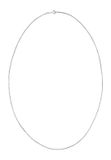 NAEMI Halsketting Zilver Koper 60 cm