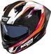 Nolan N60-6 Sport Veloce 366, casque intégral, couleur: Noir/Blanc/Orange/Mauve, taille: L