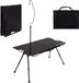 Wan GmbH Kampeertafel - Table d'extérieur - Usage extérieur - Hauteur réglable - 80x40cm - Noir