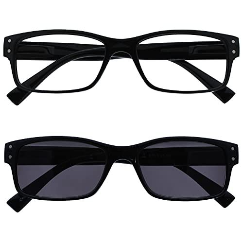 The Reading Glasses Leesbril Mannen Zwart +2.50 - RS11-1