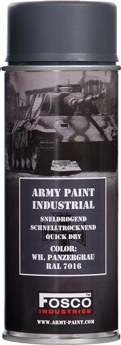 Fosco spuitbus legerverf 400ml Panzergrau - 8719298142669