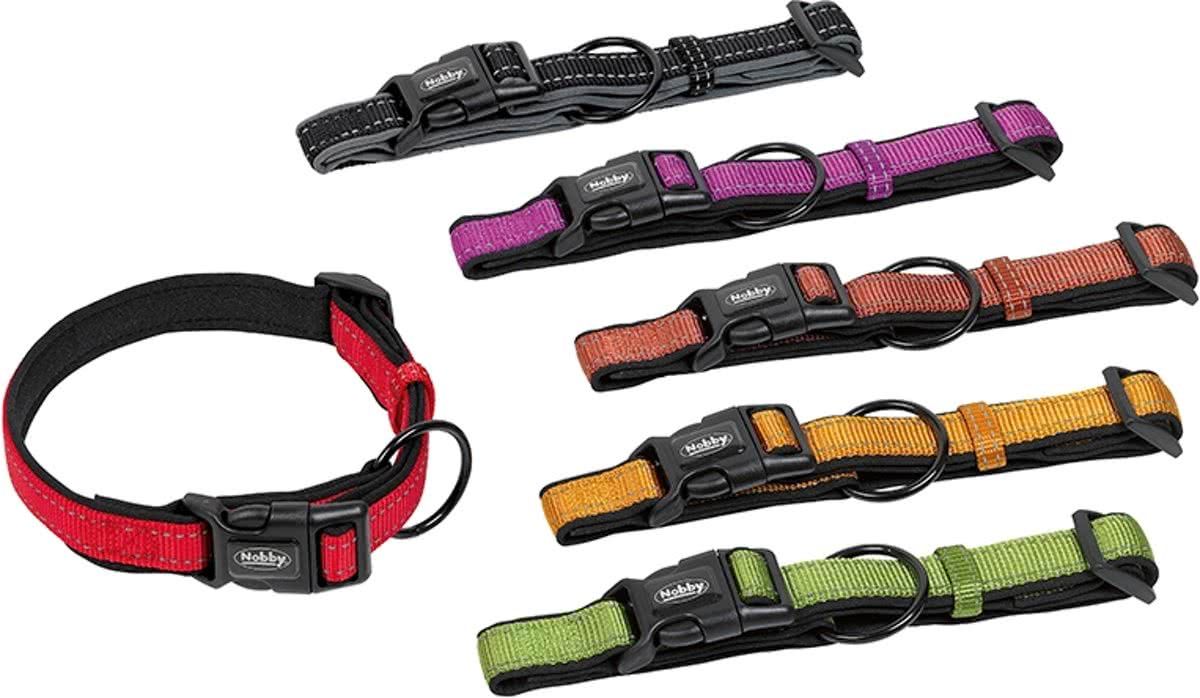 Nobby Halsband Verstelbaar Classic Donkeroranje 50-65 x 2,5 cm