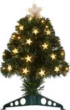 Luca Lighting Mercury Sapin artificiel avec éclairage fibre optique - H45 x Ø25 cm - Vert
