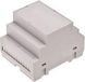 Tru Components TC-7910880 DIN-rail-behuizing 70 x 90 x 65 ABS-V0 Grijs 1 stuk(s)