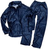 Mil-Tec Men's Rain Suit, Dark Blue, Size XXL