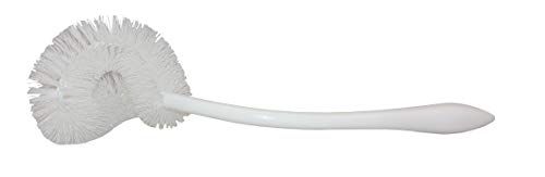 SimplyBest Speciale wc--/toiletrandborstel met ergonomisch gevormde tong en gebogen handgreep, ca. 42 cm, volledige reiniging, grote flexibiliteit, perfecte reiniging tot onder de rand, randborstel, toiletborstel, handig!