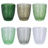 Villa d'Este Home Tivoli 1996 Granada Greenery Waterglazen, 300 ml, 6 stuks