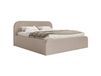 Lit coffre 200x200 en velours beige