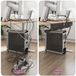 vidaXL Kabelgoot voor onder bureau 2 stuks Zwart Metaal 44 x 11,5 x 13,5 cm