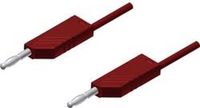 SKS Hirschmann MLN 25/2,5 RT Meetsnoer Banaanstekker 4 mm 25 cm Rood