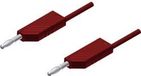 SKS Hirschmann MLN 25/2,5 RT Meetsnoer Banaanstekker 4 mm 25 cm Rood