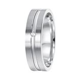 Lucardi Bague d'amitié Chios zirkonia - Argent massif - Argenté