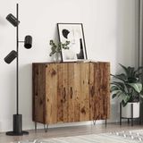 vidaXL Dressoir Oudhout 90 x 32,5 x 80 cm Bewerkt hout
