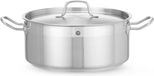 Hendi Casserole Basse - 7.5 Litres - Avec Couvercle - Gris