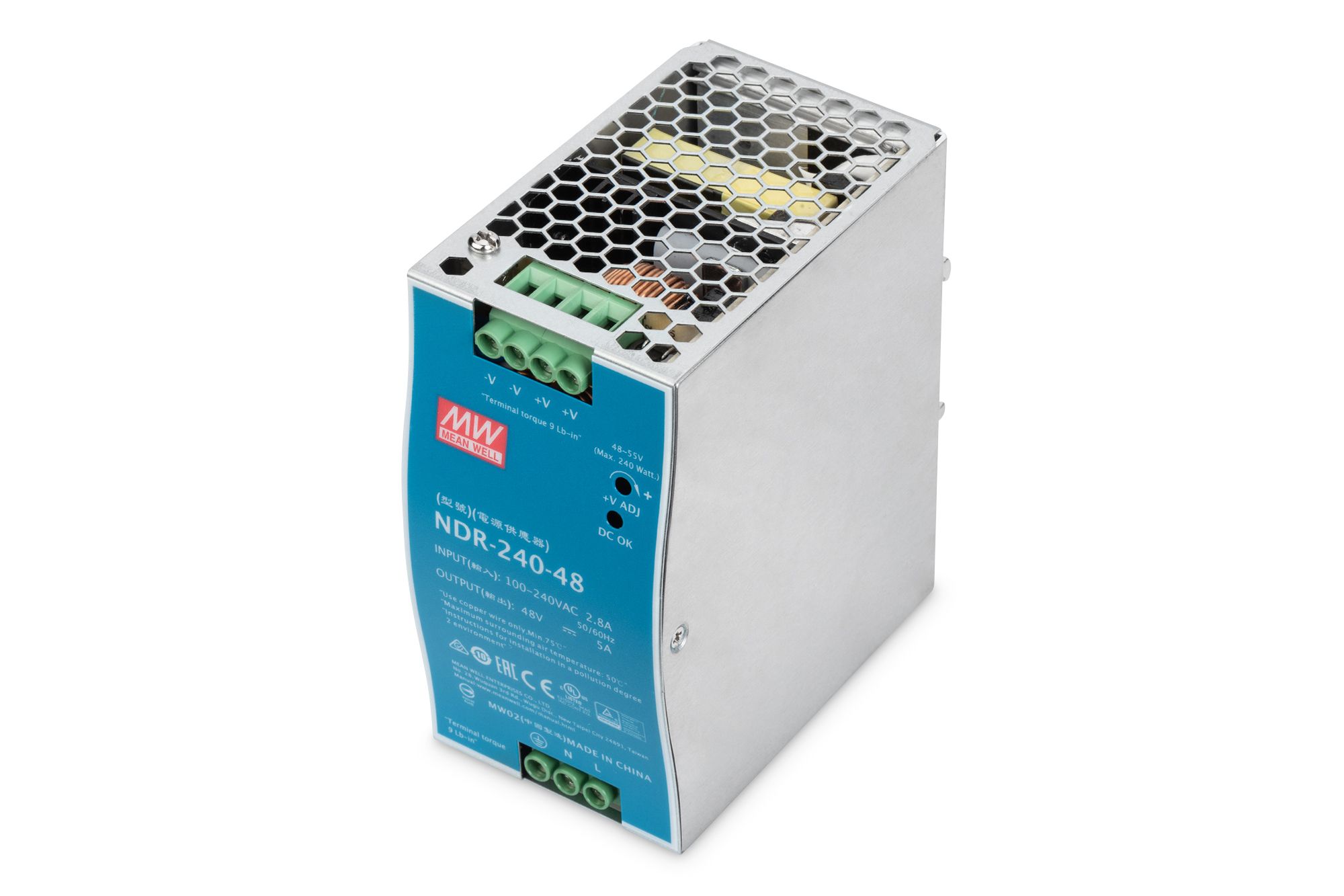 Digitus DN-PWR24048 Power Supply Unit 240W Green, Silver
