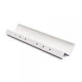 Rocada Kabeldoorvoer, bureau, kabelorganizer, kabelgoot voor bureau, wit, 49 x 10 cm