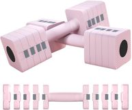 SPORTNOW Verstelbare Halters 2x5 kg Roze