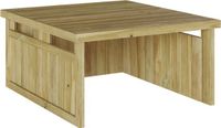 vidaXL Garage voor grasmaaier, 73,5 x 81,5 x 38,5 cm, bruin