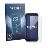 Savvies 3 Stuks Screenprotector - Geschikt voor Blackview Xplore X1 - Beschermfolie Glas Transparant