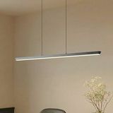 Lucande Suspension LED Solvar, noir, 117 cm, CCT, à intensité variable