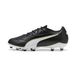 PUMA KING 20 MATCH FG/AG voetbalschoenen, Zwart/Wit/Goud, Maat 35,5