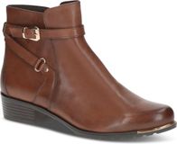 Caprice Dames Enkellaarsje 9-25308-43 303 G-breedte Cognac Leer Maat 36 EU