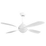 Eden pulse Witte ventilator, 4 vleugels, 30 W, 3250 lm, 3 temperaturen, afstandsbediening
