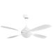 Eden pulse Witte ventilator, 4 vleugels, 30 W, 3250 lm, 3 temperaturen, afstandsbediening