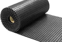 IVOL Rubber ringmat op rol - Dikte 10 mm - Breedte 91,5 cm - Zwart