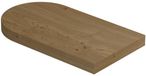 INK - Play Fontein Planchet met Blinde Bevestiging Rechts/links Afgerond in Echt Hout Fineer - 400x220x32 mm - Natur Fineer