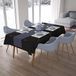 Bonamaison Tafelkleed, Anti-Mold, Sneldrogend, Waterdicht, 100% Polyester Tafellaken, rood Zwart, 140 x 200 Cm