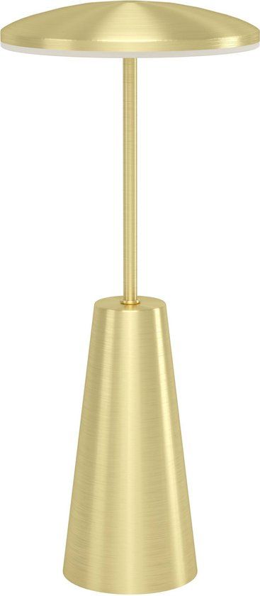 EGLO Piccola Tafellamp - Aanraakdimmer - Draadloos - 28 cm - Goud
