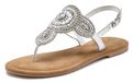 LASCANA Teenslipper bruin / zilver
