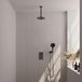 Brauer Gunmetal Edition Thermostatische Regendoucheset Inbouw - Hoofddouche 20 cm - 3 Weg - Handdouche 3 Standen - Doucheslang - Wandaansluitbocht - Gunmetal