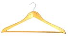 Ordinett Set van 6 houten kleerhangers | broekstang | L 44 cm