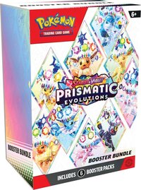 The Pokemon Company Pokemon TCG Scarlet & Violet Prismatic Evolutions Booster Bundle (6 Booster Packs)