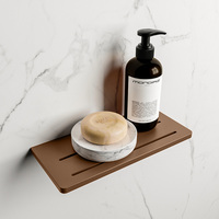 Mondiaz Easy planchet 14x31x1.2cm opbouw Solid surface Rust mat M80184Rust