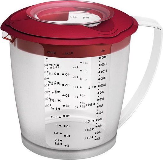 Westmark 3105227R Mengkom - 1 liter - Rood/Transparant