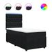 vidaXL Boxspringbed met matras, velours, noir, 90x200 cm