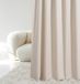 ROOM99 Aura gordijn met plooiband, 180 x 260 cm (b x h), schuifgordijn, moderne decoratie, voor woonkamer, slaapkamer, lichtbeige
