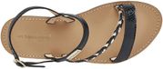 LES M.belarbi Batresse leren sandalen dames zwart