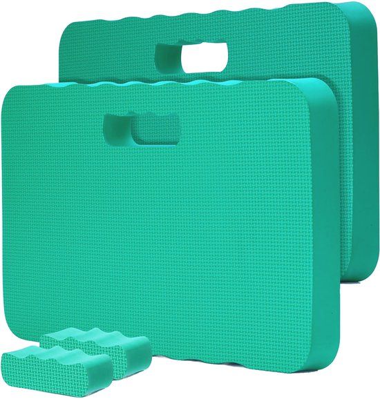 Relaxdays Kniekussens - 2x - 46x4x28 cm - groen