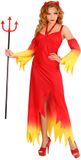 Widmann Fire Devil Duivelse Dame Vrouw Large Halloween Verkleedkleding
