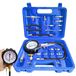 Brandstofdrukmeter brandstofdruktester - 0-140 PSI - Tweekleurige schaal - M8/m10/m12/m14 adapters - Voor benzinemotor