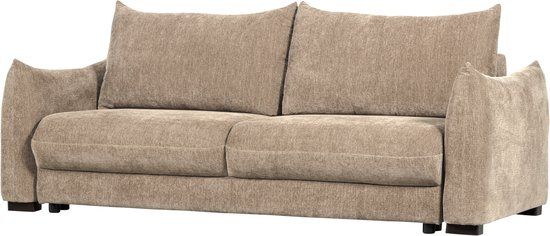 WOOOD Jonne 3-Zits Slaapbank - Chenille - Naturel