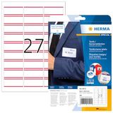 HERMA 4512 naamelabels A4 afneembaar, set van 32 (63,5 x 29,6 mm, 640 vellen, acetaatzijde) zelfklevend, bedrukbaar, residu-vrije variabele naamlabels, 17.280 etiketten voor printer, wit