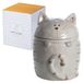 Pot à biscuits en céramique avec couvercle, 1400 ml, en forme de chat