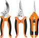 Snoeischaar, 3-delige snoeischaar en tuinschaar, professionele ergonomische lichtgewicht snoeischaar voor planten, bloemen, takken, rozen, bonsai en fruit (sinaasappel).